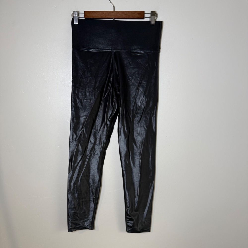 Carbon38 Takara High Rise Liquid Shine Leggings Size Medium Black